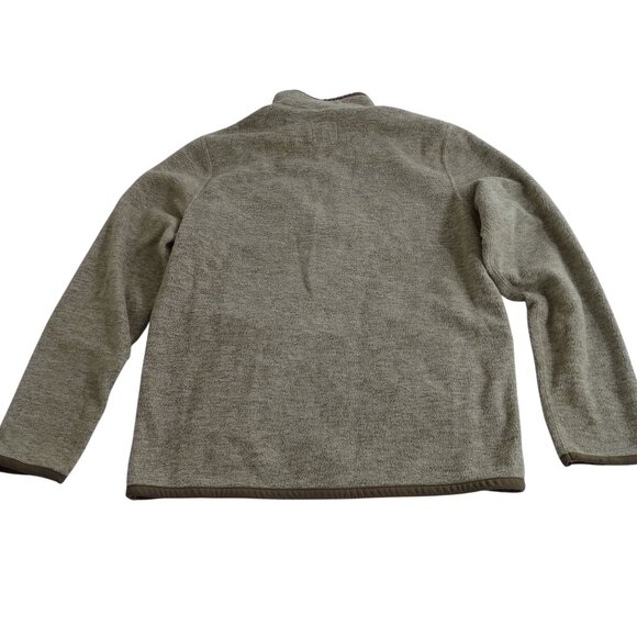 Abercrombie and Fitch Half Zip Pullover Jacket Men Size M Brown Taupe Tan - Picture 3 of 11